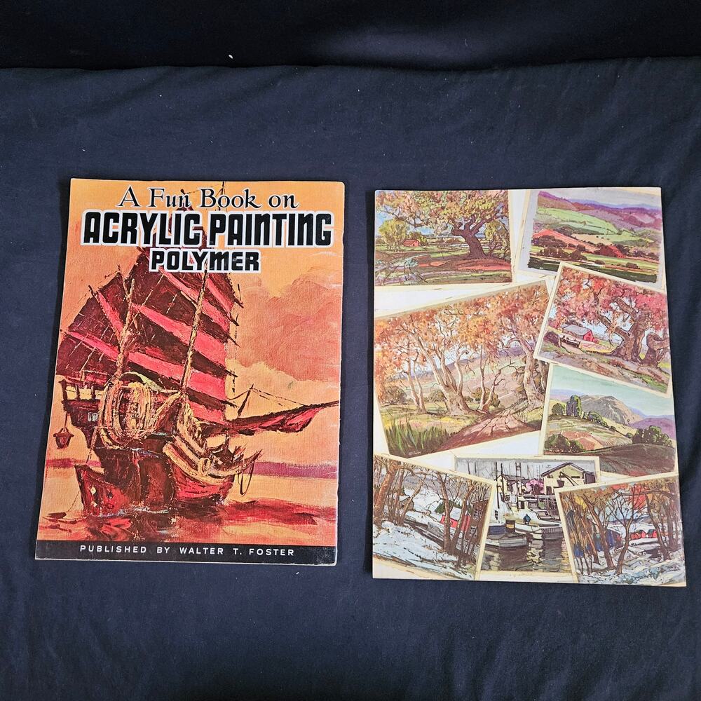 Acrylic Painting Polymer‎ By Walter T. Foster Books Set of 2